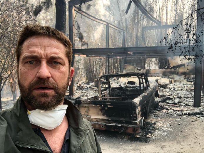 Gerard Butler zag zijn huis in vlammen opgaan door de verwoestende bosbranden.