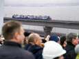Langste brug van Rusland ondanks protest open voor treinverkeer 
