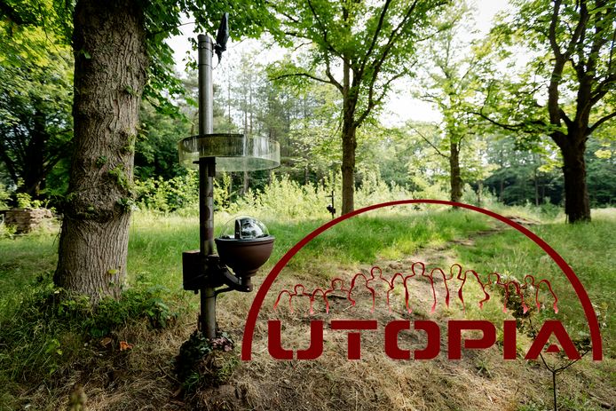 Het nieuwe Utopia 2-terrein tijdens een rondleiding voor de pers. Het realityprogramma maakt een doorstart op een nieuw stuk land.