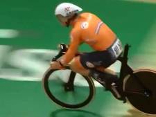 Jeffrey Hoogland verliest op hoge snelheid zijn zadel