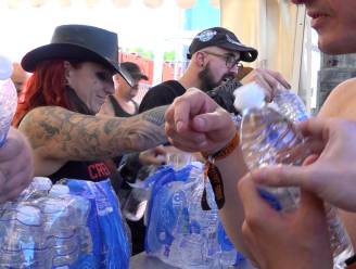 Stormloop op gratis water op Alcatrazfestival