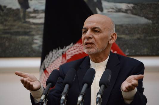 De Afghaanse president Mohammad Ashraf Ghani