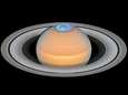 Ruimtetelescoop onthult poollicht op Saturnus