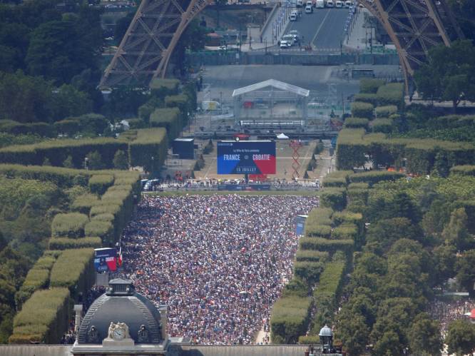 Fotoserie: Zo kijkt Parijs naar de WK-finale