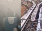 Reizigers in paniek wanneer trein zich plots vult met rook
