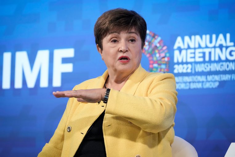 Kristalina Georgieva, hoofd van het IMF. Beeld Getty Images
