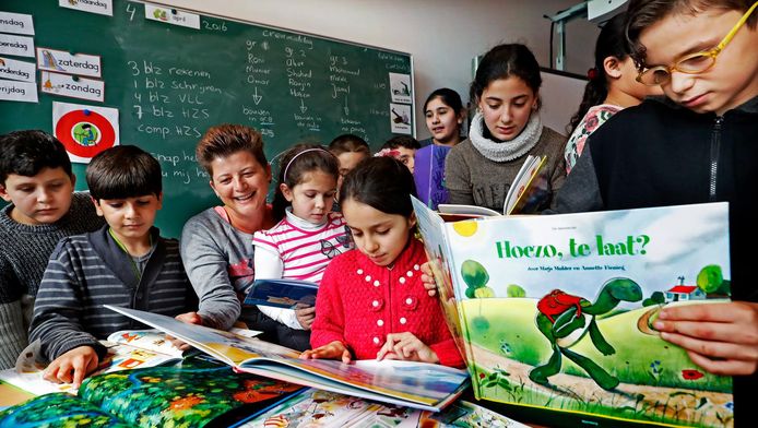 In Dordrecht is volgende week een congres over Nederlandse les aan vluchtelingenkinderen.
