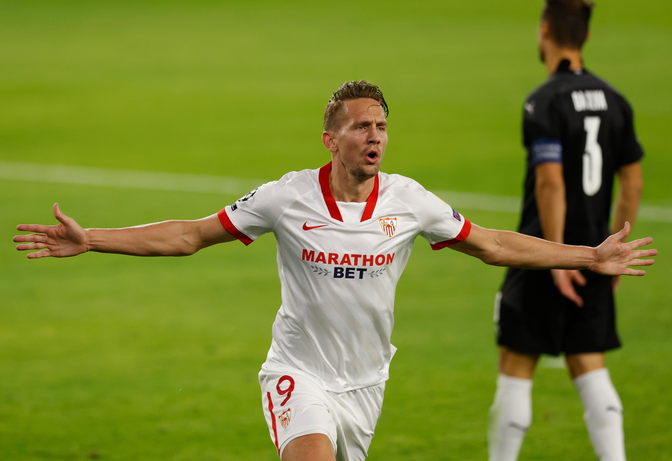 Luuk de Jong doet met Sevilla ook mee in Spaanse titelstrijd: 'Er gaat nog genoeg gebeuren ...