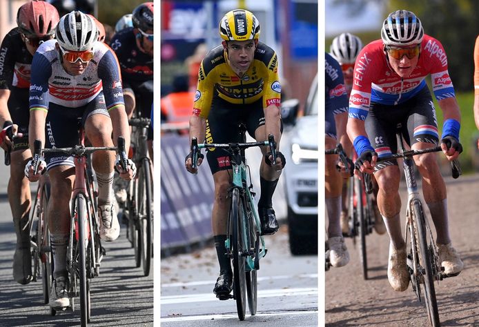 Pedersen, Van Aert en Van der Poel