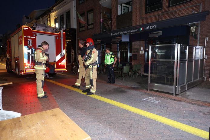 Brand gesticht bij Italiaans restaurant Antonio's aan de Dommelstraat in Eindhoven in de nacht van donderdag 25 op vrijdag 26 juni 2020.