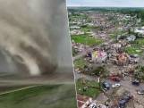 Uniek dronebeeld toont hoe tornado door Iowa raast