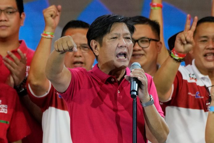 Ferdinand 'Bongbong' Marcos Jr. wordt de nieuwe president van de Filipijnen.