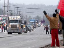 ‘Vrijheidskonvooi’ Canadese truckers bijna in hoofdstad voor afsluitend coronaprotest