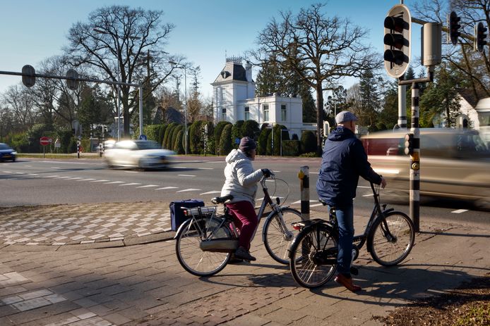 Nederland,  Vught, de kruispunten door Vught en deeikenbomen langs de N65