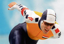 Onderweg naar zijn gouden medaille op de 10 kilometer tijdens de Olympische Spelen van 1998 in Nagano.