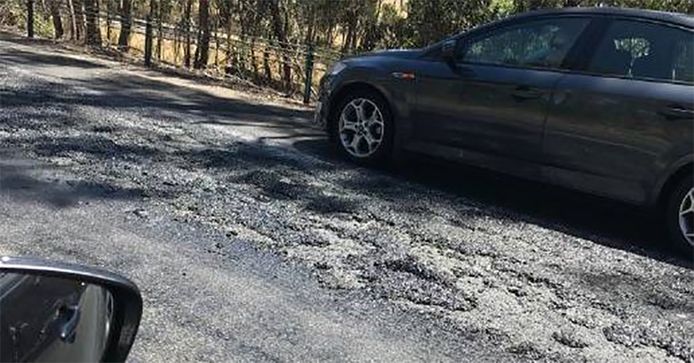 De Hume-snelweg begon te smelten door de extreme hittegolf in Victoria.