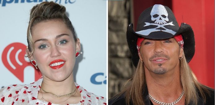 Miley Cyrus en Bret Michaels