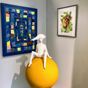 Werk van Nanda van Alebeek, René Roovers en  Mabel Mulder in de KuBra-Art Galerie in Rosmalen.