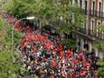 In Madrid waren er volgens de autoriteiten naar schatting 5.000 demonstranten op de been.