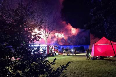 Zware uitslaande brand in Kerksken (Haaltert): nog twee personen vermist
