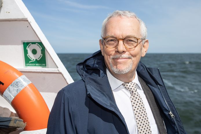 Jef Colruyt bezocht in mei een windmolenpark in de Noordzee.