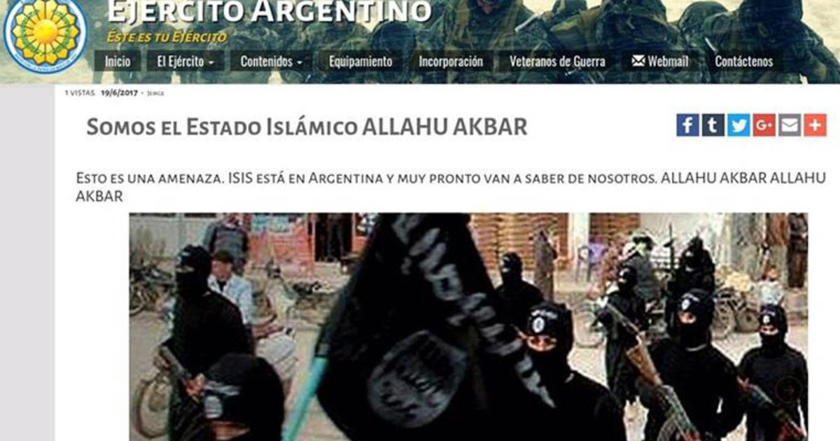 Plots dreiging van IS op website Argentijns leger