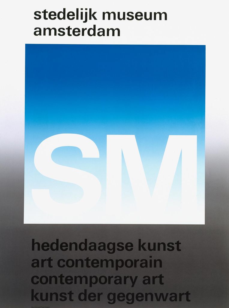 Een ontwerp van Crouwel voor het Stedelijk Museum. Beeld archief Stedelijk Museum 