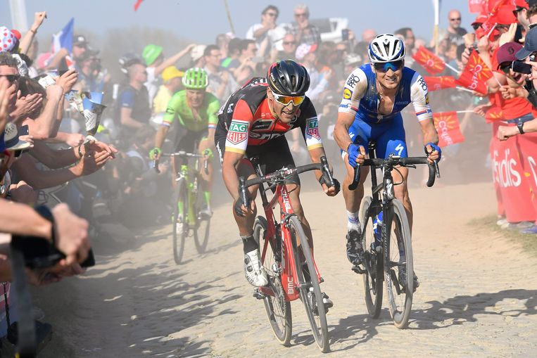 Greg Van Avermaet: ‘Roubaix heeft iets meer dan de andere klassiekers. Als je over die kasseien rijdt, heb je het gevoel dat je deel uitmaakt van de mythe.’ Beeld Corbis via Getty Images