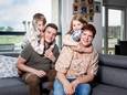Saar en Peter met kinderen Jonas en Eline.