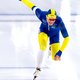 Zweedse schaatser Nils van der Poel leeft op in de woestenij van de 10 kilometer