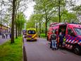 Hulpdiensten ter plaatse aan de Cromwijk in Amersfoort