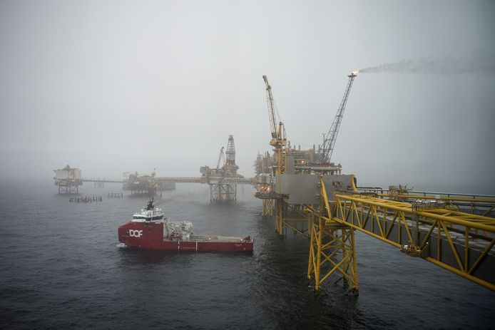 Het Ekofisk olieveld op de Noordzee is nog steeds in bedrijf.
