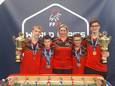 De Belgische junioren scoorden met vier medailles goed op de World Series tafelvoetbal in Frankrijk.