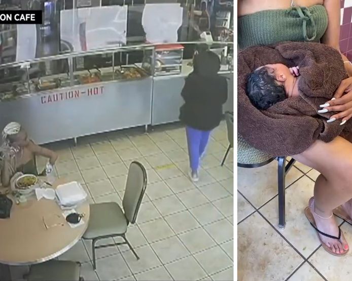 Mercredi après-midi, une adolescente est entrée dans un restaurant de Jersey City avec un nouveau-né, l’a remis à un client, puis est partie.