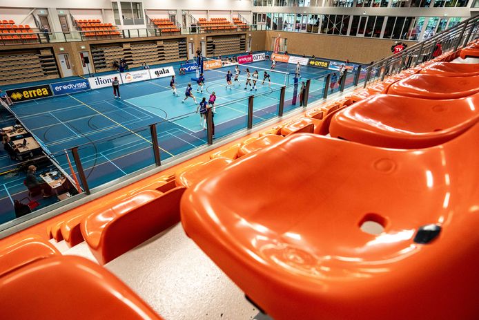 Geen publiek tijdens de finale van de Supercup volleybal in Ede.
