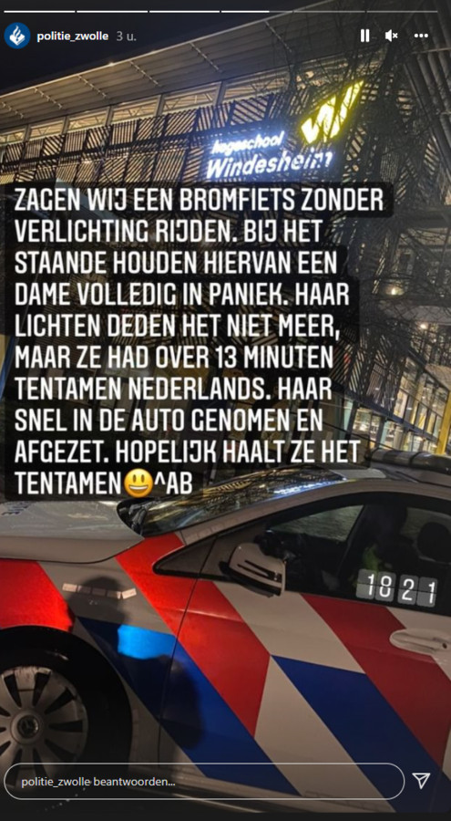 De politie in Zwolle is jouw beste vriend.