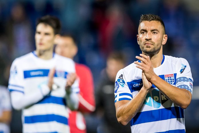 PEC-aanvoerder Bram van Polen heeft er nog altijd vertrouwen in dat het goed komt bij de Zwollenaren die nog altijd troosteloos onderaan staan.
