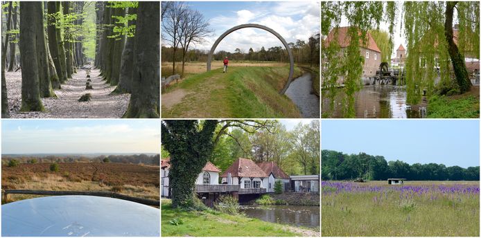Enkele plekken waar de wandelroutes de komende acht weken langs leiden.