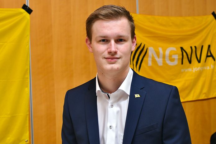 Oprichter en voorzitter van de Jong N-VA Menen-Wevelgem Sam Lernout.