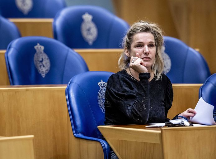 2022-11-08 15:10:36 DEN HAAG - Lucille Werner (CDA) tijdens het wekelijkse vragenuur in de Tweede Kamer. ANP REMKO DE WAAL