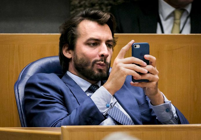 Thierry Baudet (FvD) tijdens de tweede dag van de Algemene Politieke Beschouwingen.