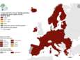 Europese coronakaart kleurt voor derde week op rij volledig donkerrood