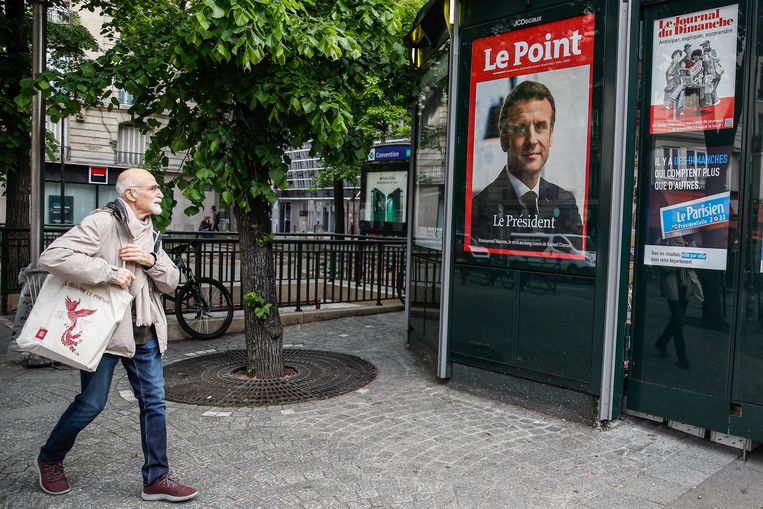 Parijs, de dag na de verkiezingen. Beeld ANP / EPA