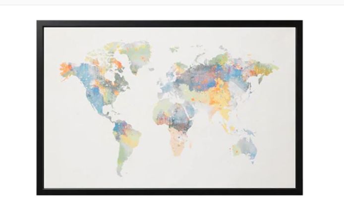 Op de wereldkaart van Ikea mist Nieuw-Zeeland