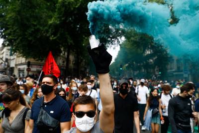 Ruim 37.000 betogers tegen extreemrechts in Frankrijk, van wie 9.000 in Parijs