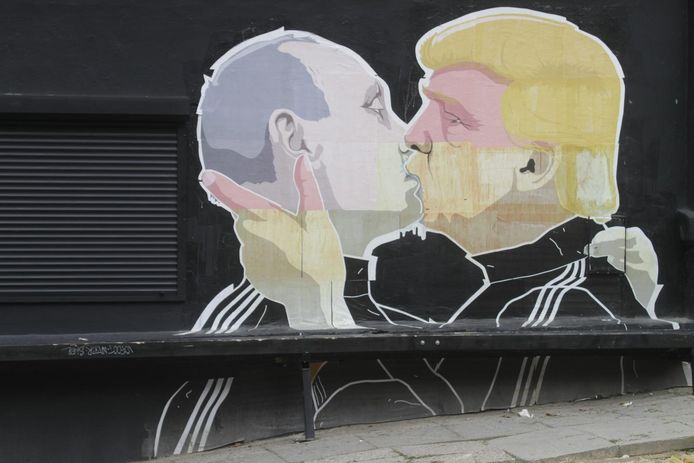Poetin en Trump werden eerder vastgelegd door een kunstenaar in Litouwen
