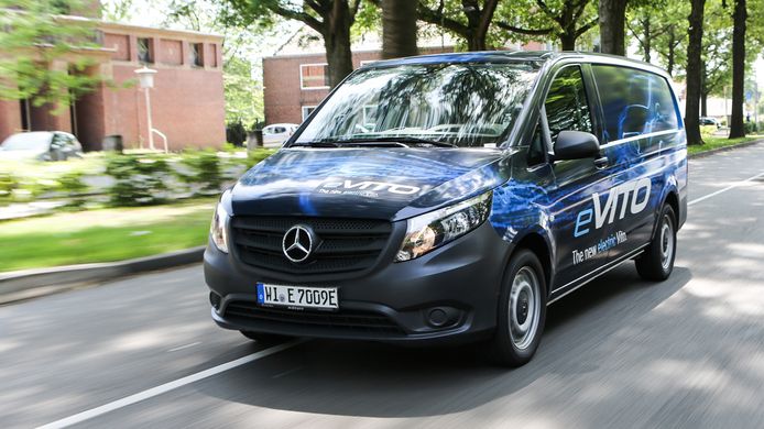 De Mercedes-Benz e-Vito is vooral bedoeld voor 'overzichtelijke ritjes'