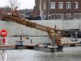 Bouwkraan valt om aan Hasseltse Kanaalkom