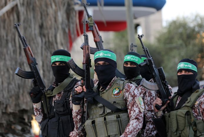 De al-Qassam-brigade, de gewapende arm van Hamas, pleegt nog geregeld aanslagen.