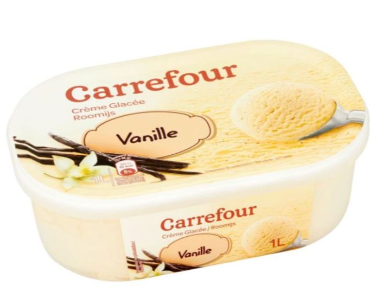 Vanille-ijs van Carrefour. Beeld RV/Carrefour